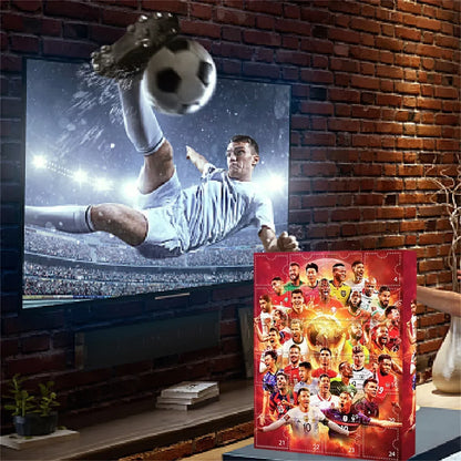 2025 Soccer Advent Calendar - 24-Day Countdown Set for Kids, Fun Christmas Sports Gifts