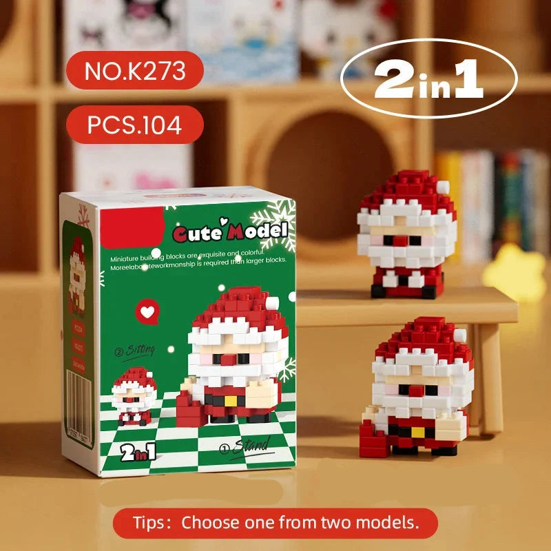 Christmas Building Blocks Advent Calendar DIY Kit Kids