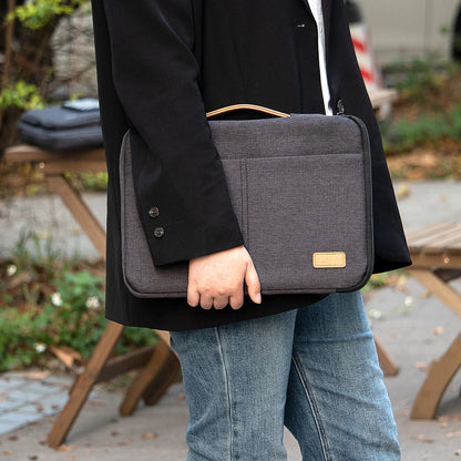 Shockproof Laptop Sleeve Bag- Dark Grey Case for Travel & Business Accessories