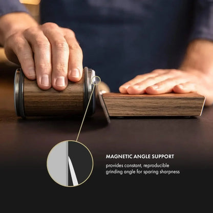 Rolling Diamond Knife Sharpener Kit with Magnetic Holder – 15° & 20° Angle Roller Kitchen Tool 2026