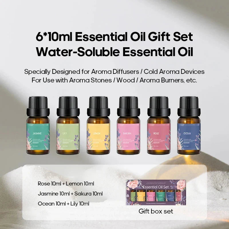 Essential Oil Diffuser Fireplace Flame Humidifier Colorful LED Aroma Mist Remote Timer USB Cozy Fall 2025 Gift