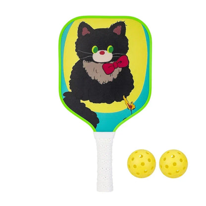 Variant image for Lightweight Kids Pickleball Paddles Set with Small Grip, Honeycomb Core, Fiberglass, Ages 6-12, Includes 2 Paddles and 2 Balls-19