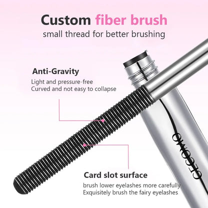Mascara Waterproof Smudge-Proof Long-Lasting Curl Thickening Spiral Brush For Everyday Wear Fall 2026 Trend Gift Idea