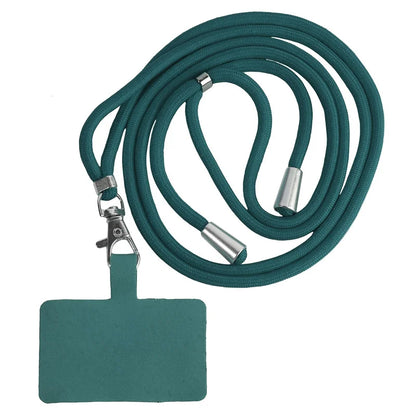 Adjustable Detachable Phone Lanyard with Card Holder & Carabiner - 13 Colors, Nylon Strap Accessory