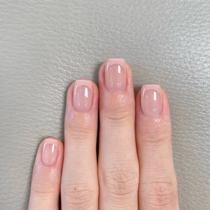 Press On Nails Short Square White Minimalist False Nail Tips Set Spring 2026 Reusable