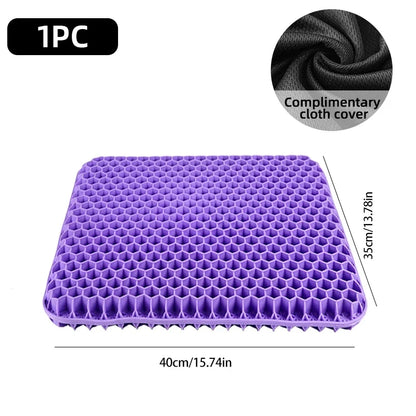 Gel Seat Cushion Breathable Honeycomb Design for Office Chair Car Seat Summer 2026 Back Tailbone Pain Relief