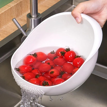 Rice Colander With Handles Kitchen Drain Basket Fall 2026 Easy Rinse Quick Drain