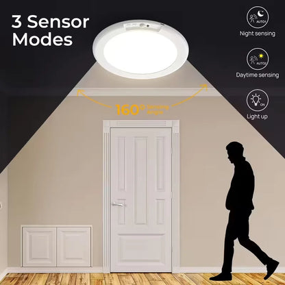 Motion Sensor Ceiling Light Magnetic Mount - Wireless LED With Remote USB-C Rechargeable, White Hallway Spring 2026
