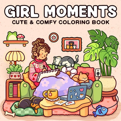 Coloring Book For Adults And Teens Cozy Warm Space Theme Fall 2025 Relaxation Gift For Solo Leisure
