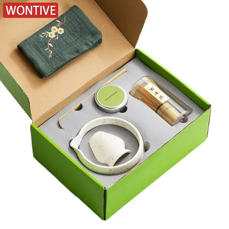 Matcha Whisk Bamboo Chasen Tea Set Tea Ceremony Essentials Fall 2025 Creates Creamy Froth Eco Friendly Gift
