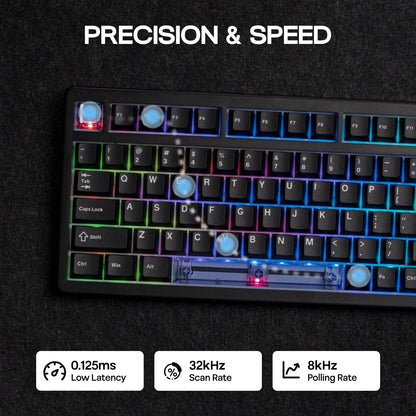 Mechanical Keyboard 75 Percent Hot Swap Gasket Mount Wired