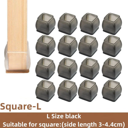 Silicone Non-Slip Furniture Leg Pads 16-Pack – Floor Protectors Chair Feet Leveling Mat 2026