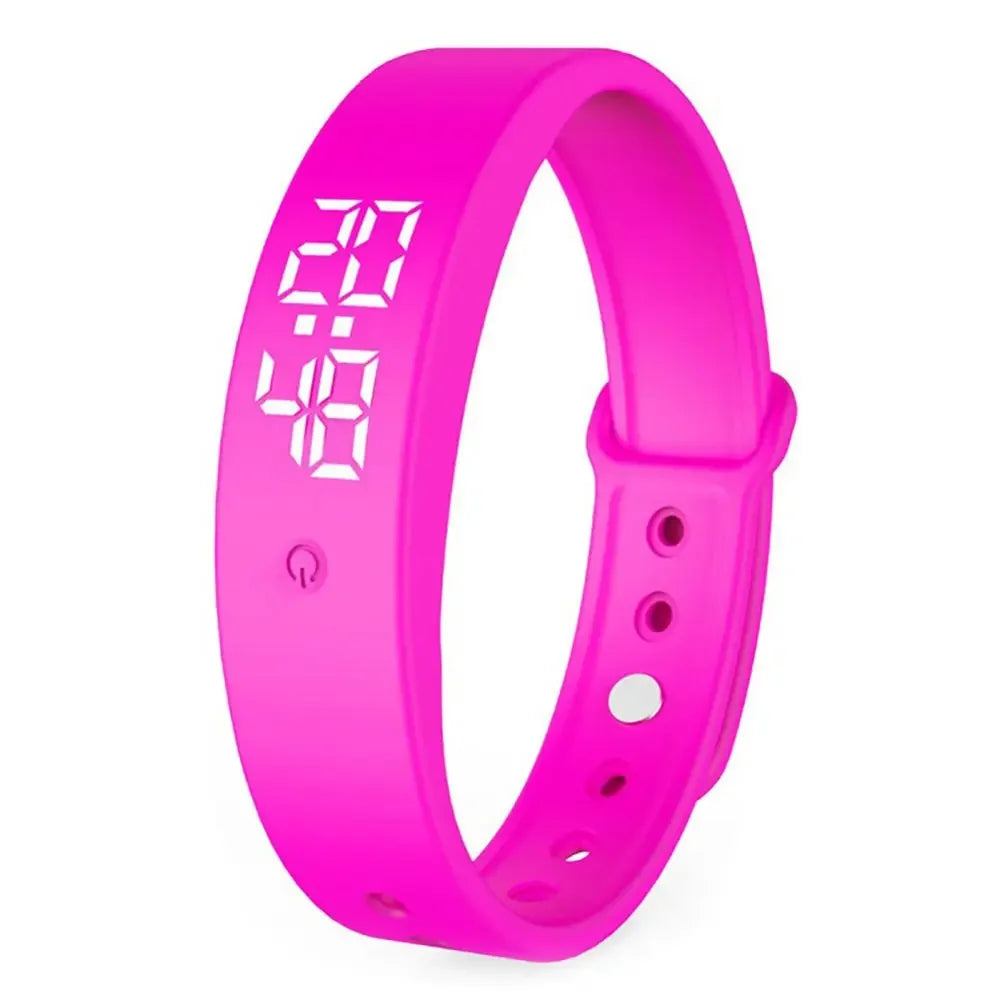 Smart Bracelet Silicone Band Fitness Tracker Waterproof Body Temperature Monitor Vibration Alarm Spring 2026 Trend