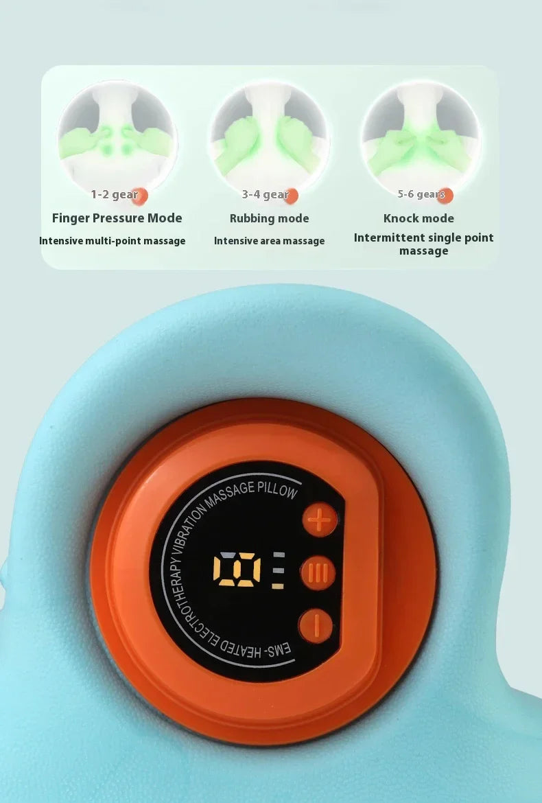 Electric Neck & Shoulder Massager – Battery-Powered Finger Pressure Relief for Muscle Tension 2026