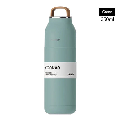 Travel Water Bottle 350ml 304 Stainless Steel Vacuum Thermos Flask Fall 2025 Insulated Leakproof On The Go