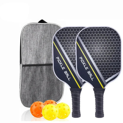 Pickleball Paddles Carbon Fiber Surface Kit USAPA Approved Two Paddles Carry Bag Balls Fall 2025 Durable Control
