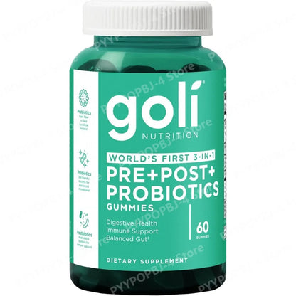 Probiotic Gummies 3-In-1 Formula Vegan Postbiotic Prebiotic Digestive Health Support Fall 2026 Wellness Trend