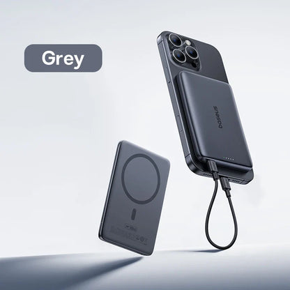 Ultra-Slim Magnetic Power Bank – Card-Sized 10000mAh PD 27W & 5000mAh PD 20W Wireless Charging 2026