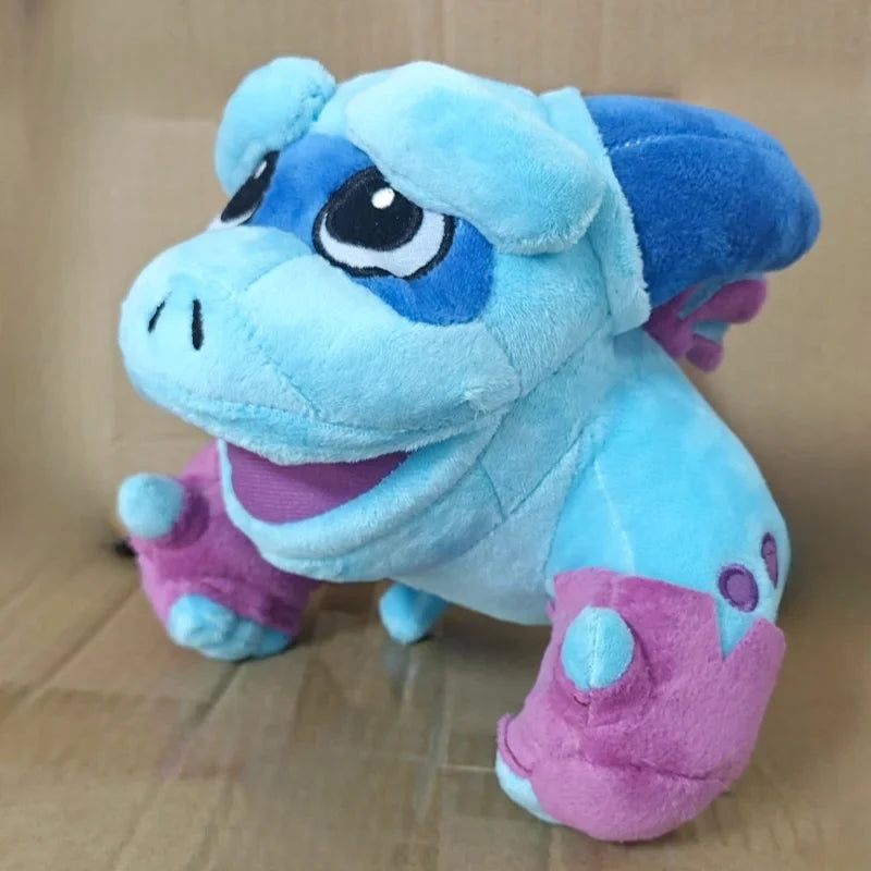 Plush Dragon Trio Stuffed Animals Set Rolling Log Toy