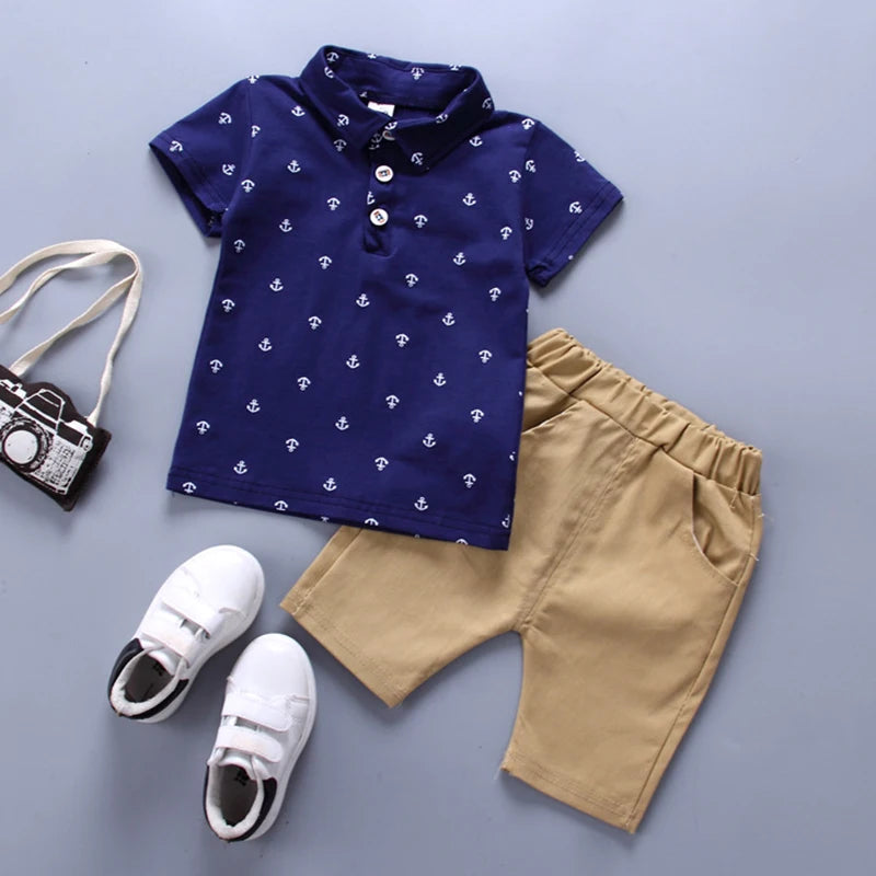 Boys summer t-shirt and shorts sportsuit