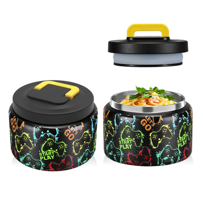 Insulated Food Jar 8 Oz Kids Stainless Steel Vacuum Thermos Back To School 2025 Leakproof BPA Free