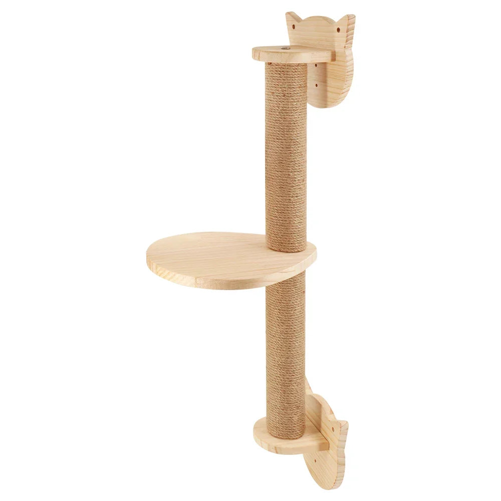 Cat Tree Wall Mounted Hammock Set Vertical Climbing Cat Furniture Fall 2025 Space Saving Scratching Playground
