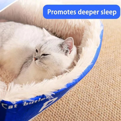 Cat Bed Enclosed Biscuit Box House Pull Out Zipper Cushion Cozy Fall 2025 Private Retreat Washable