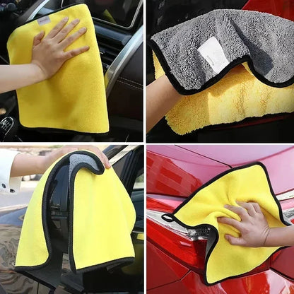 Car Microfiber Towels Double Layer Detailing Cloth Fall 2025 Soft Highly Absorbent Drying Towel