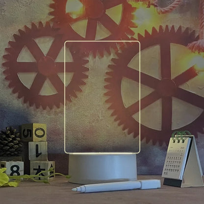 Creative LED Message Board Night Light - USB Doodle Lamp for Kids, A Fun Valentine's Day Gift