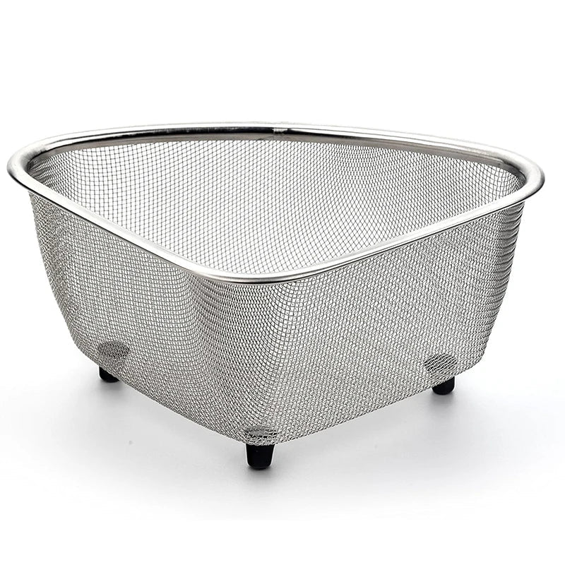 Stainless Steel Sink Strainer Basket Triangle Drainer In Sink Mesh Colander Fall 2026 Eco Friendly Kitchen Accessory