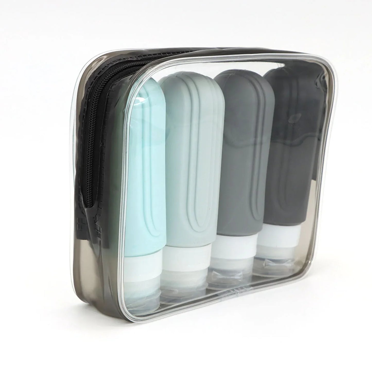 Silicone Travel Bottles Set Leakproof Refillable Squeeze Containers For Shampoo Conditioner Lotion 90ml