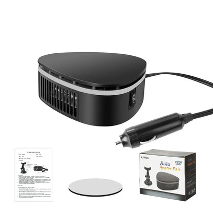 Car Heater 12V Defroster Windshield Defogger 360 Degree Adjustable Suction Cup Winter Driving Essentials 2025