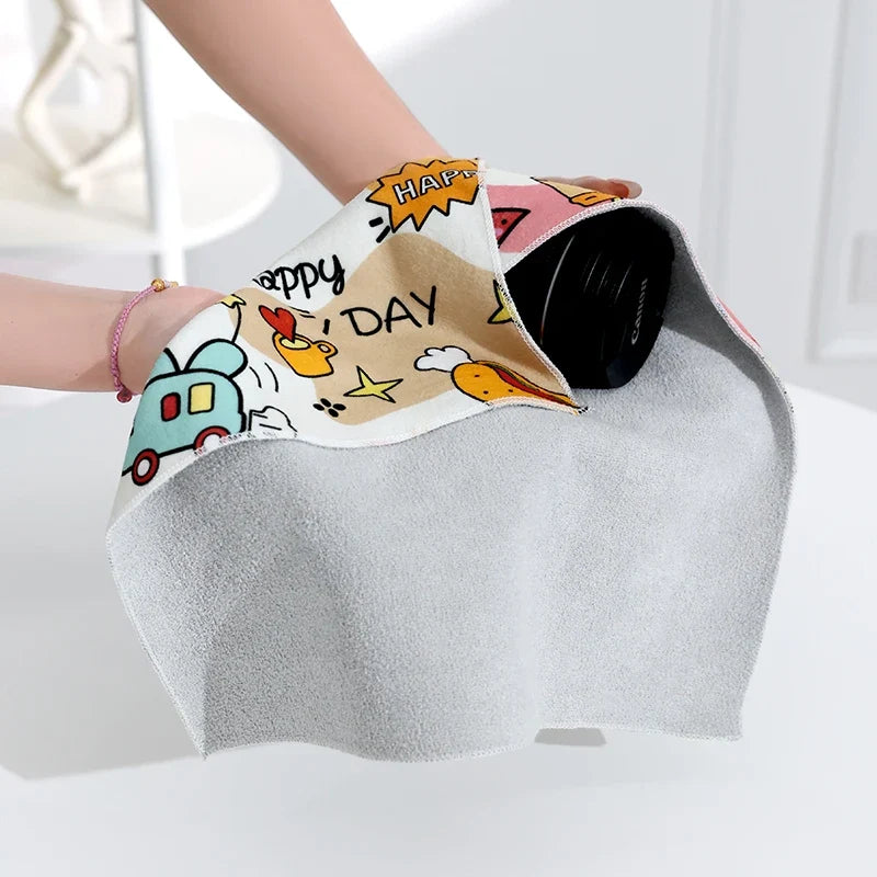 Magic Cloth Makeup Bag - Portable Camera Lens Wrapping Storage, Self-adhesive Organizing Bag