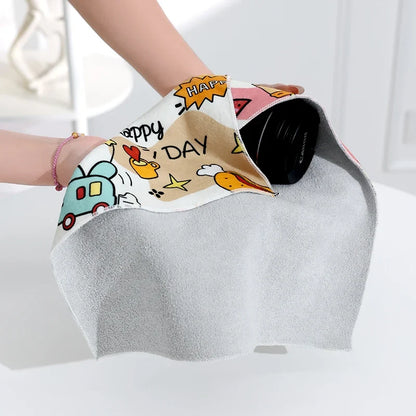 Magic Cloth Makeup Bag - Portable Camera Lens Wrapping Storage, Self-adhesive Organizing Bag