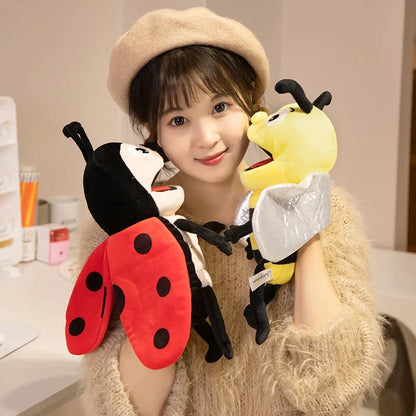 Finger Puppets Insect Plush Hand Puppet Set Kids Educational Cotton Plush Bug Characters Back To School 2025 Gift
