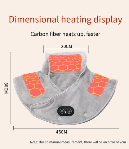 Neck Shoulder Heating Massager Infrared Vibration Therapy Pad – Pain Relief 2026