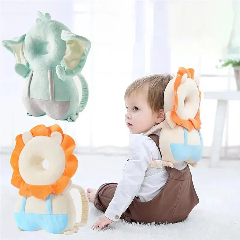 Toddler Backpack Pillow with Adjustable Straps, Soft Crystal Velvet Material, Lightweight Cartoon Design for Safety and Comfort