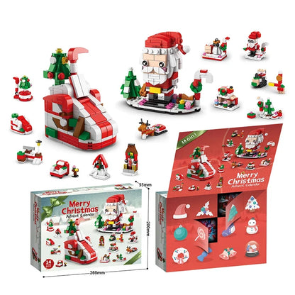 Christmas Building Blocks Advent Calendar DIY Kit Kids