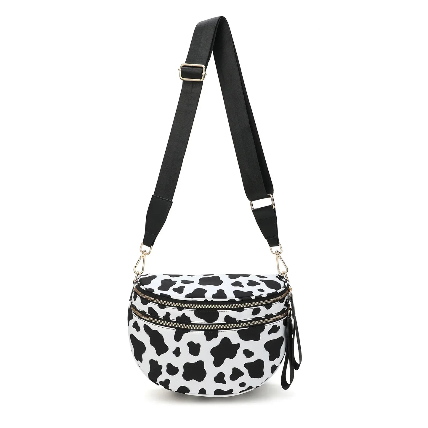 Casual women's checkered fanny pack – large capacity bum bag, adjustable crossbody mommy travel bag