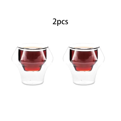Double Wall Glass Espresso Cup Anti Scald Reusable Tea Mug Shot Glass, TikTok Viral Fall 2025 Artful Serving