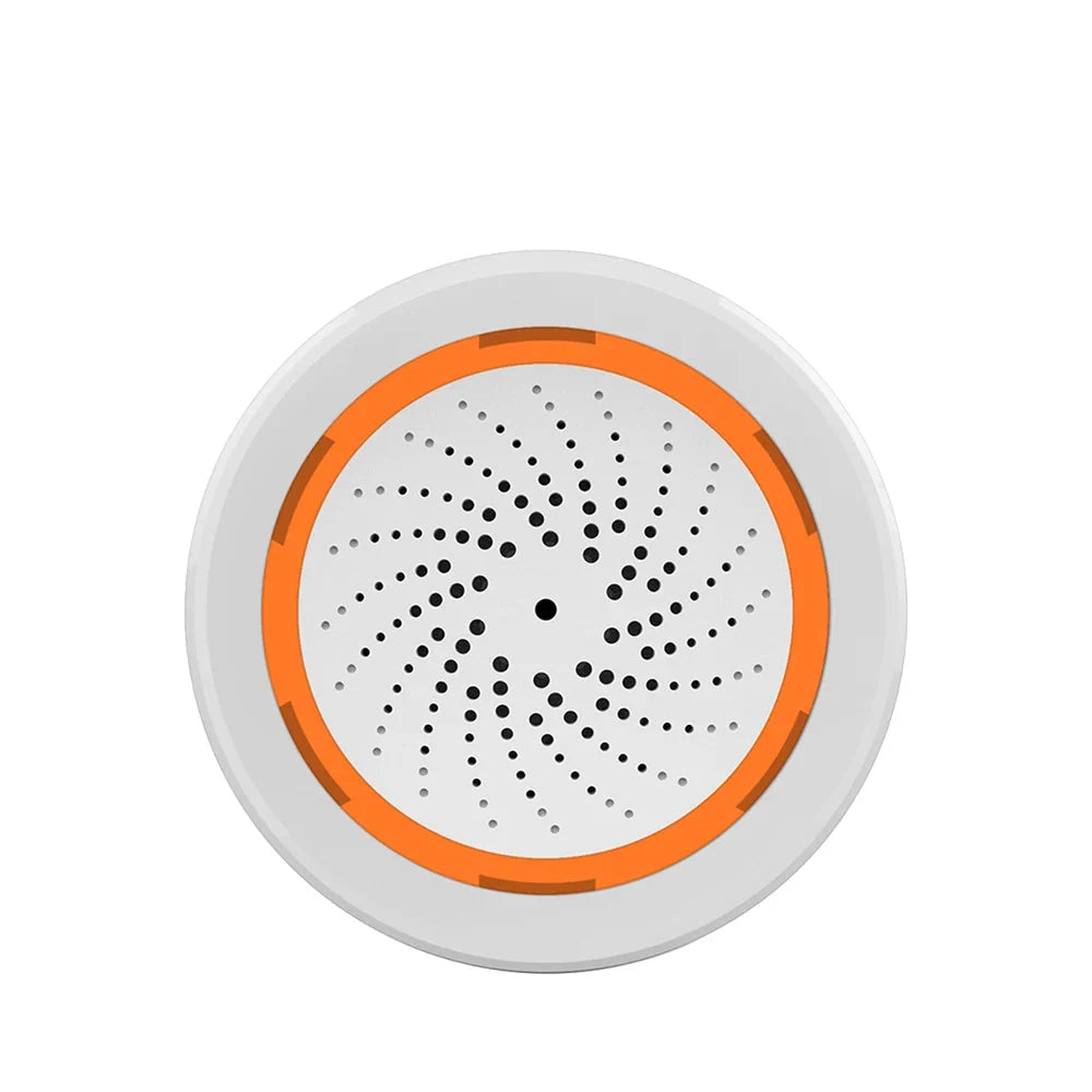 Tuya Zigbee Smart Siren Alarm with Strobe Alerts USB Power Supply for Home Security