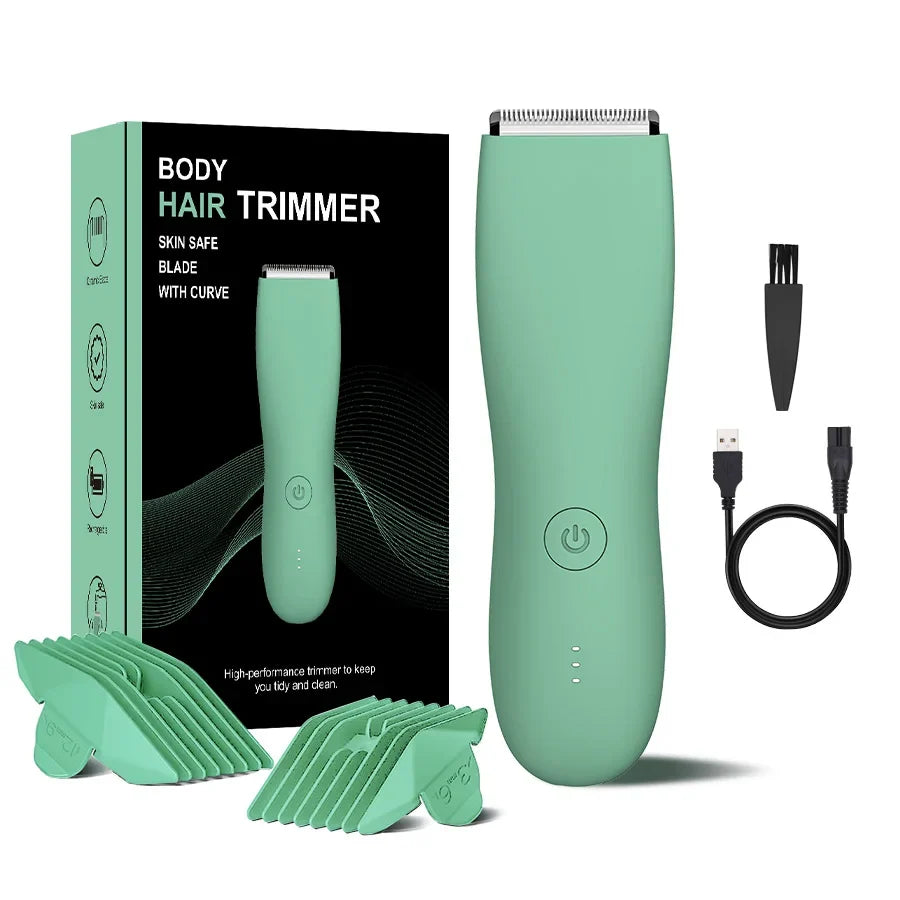 Body Groomer Waterproof Dual Head Electric Shaver With LED Light Foil Blades TikTok Viral Spring 2026 Gift