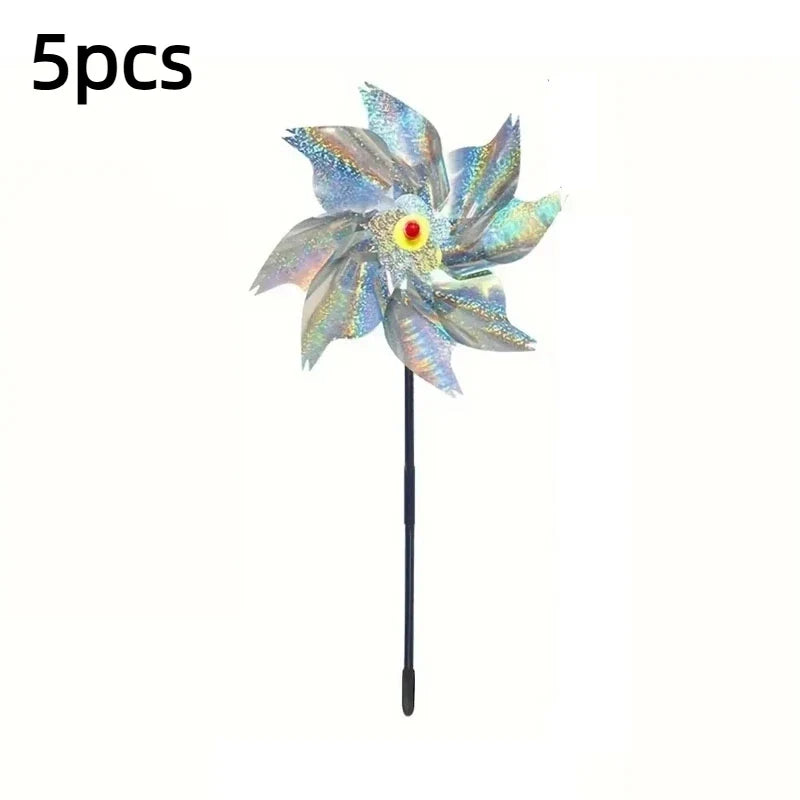 Bird Repeller Reflective Windmill Pinwheels 5 Pack Garden Deterrents For Yard And Orchard Backyard 2026 Eco-Friendly