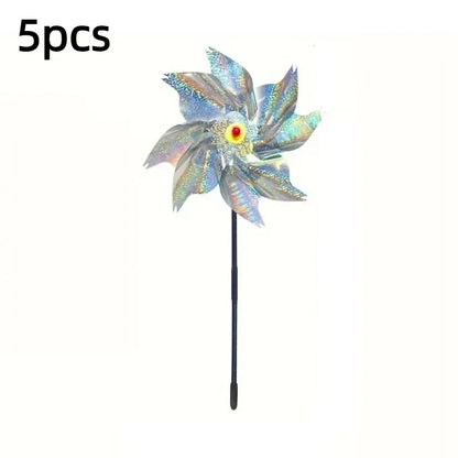Bird Repeller Reflective Windmill Pinwheels 5 Pack Garden Deterrents For Yard And Orchard Backyard 2026 Eco-Friendly