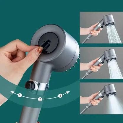 Handheld Shower Head With Three Speed Settings Water-Saving, Easy Install Spring Refresh 2026