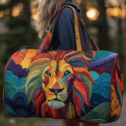Lightweight women's travel tote bag - quilted, 3D-printed fabric, for travel, beach, camping