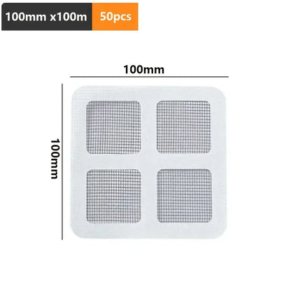 Shower Drain Hair Catcher Mesh Filter Self Adhesive Cuttable Roll Disposable Hair Filter For Bathroom And Kitchen Sink