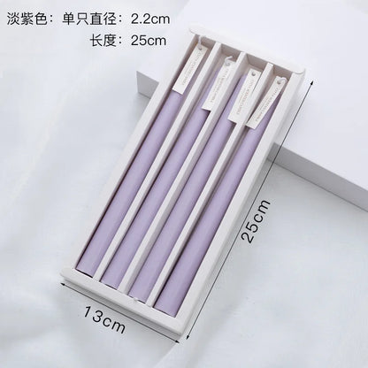 Taper Candles 4 Pack Slender Scented Smokeless Long Branch Wedding Table Decor Fall 2025 DIY Centerpieces