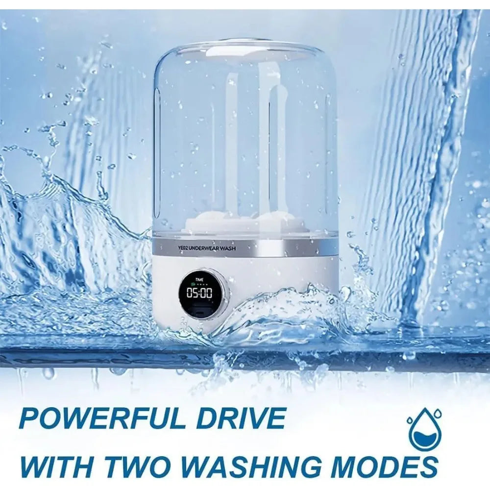 Portable Washing Machine 1L USB Mini Underwear Washer Travel Fall 2025 Dehydrator Quick On The Go Laundry