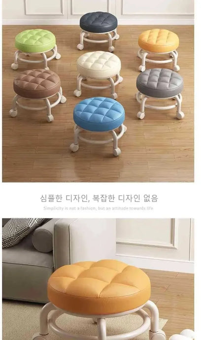 Rolling Child Stool Multi Functional Shoe Changing Seat